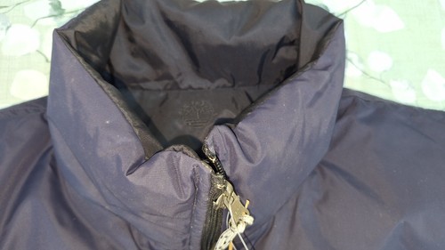 BNWT Timberland Black Blue Gilet Duck Down Feather Sz XL WeatherGear Puffer Vest - Picture 5 of 16