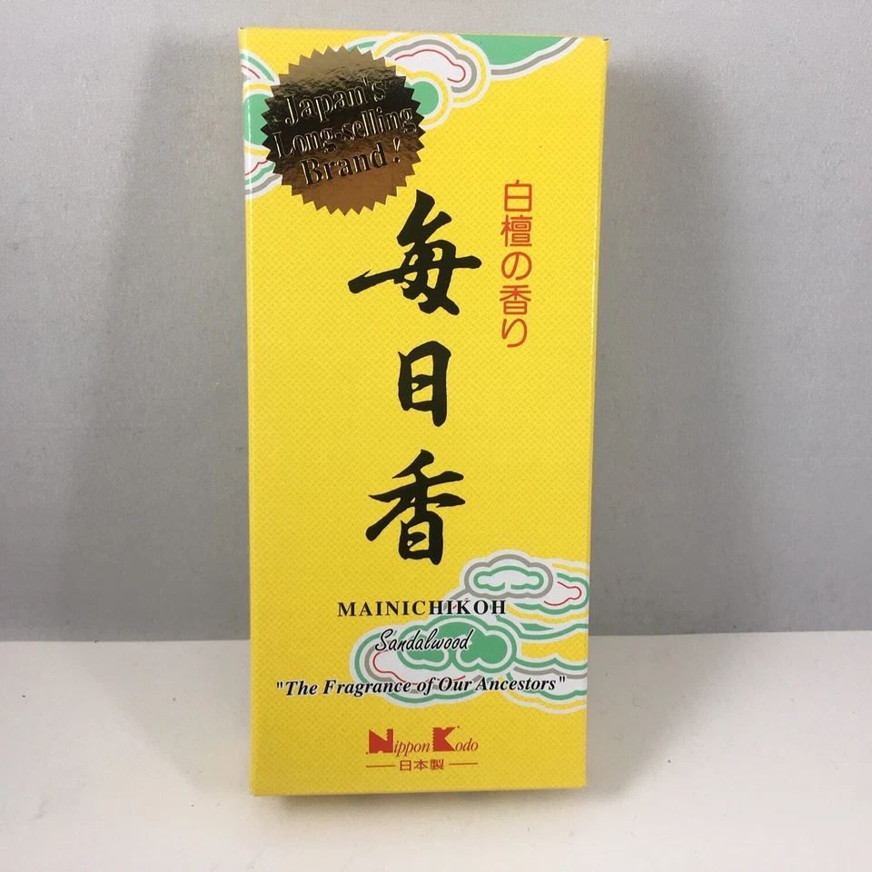 Incienso japonés de sándalo Nippon Kodo MAINICHIKOH 2,5 oz. (70g) Hecho en Japón Foto 3 de 4