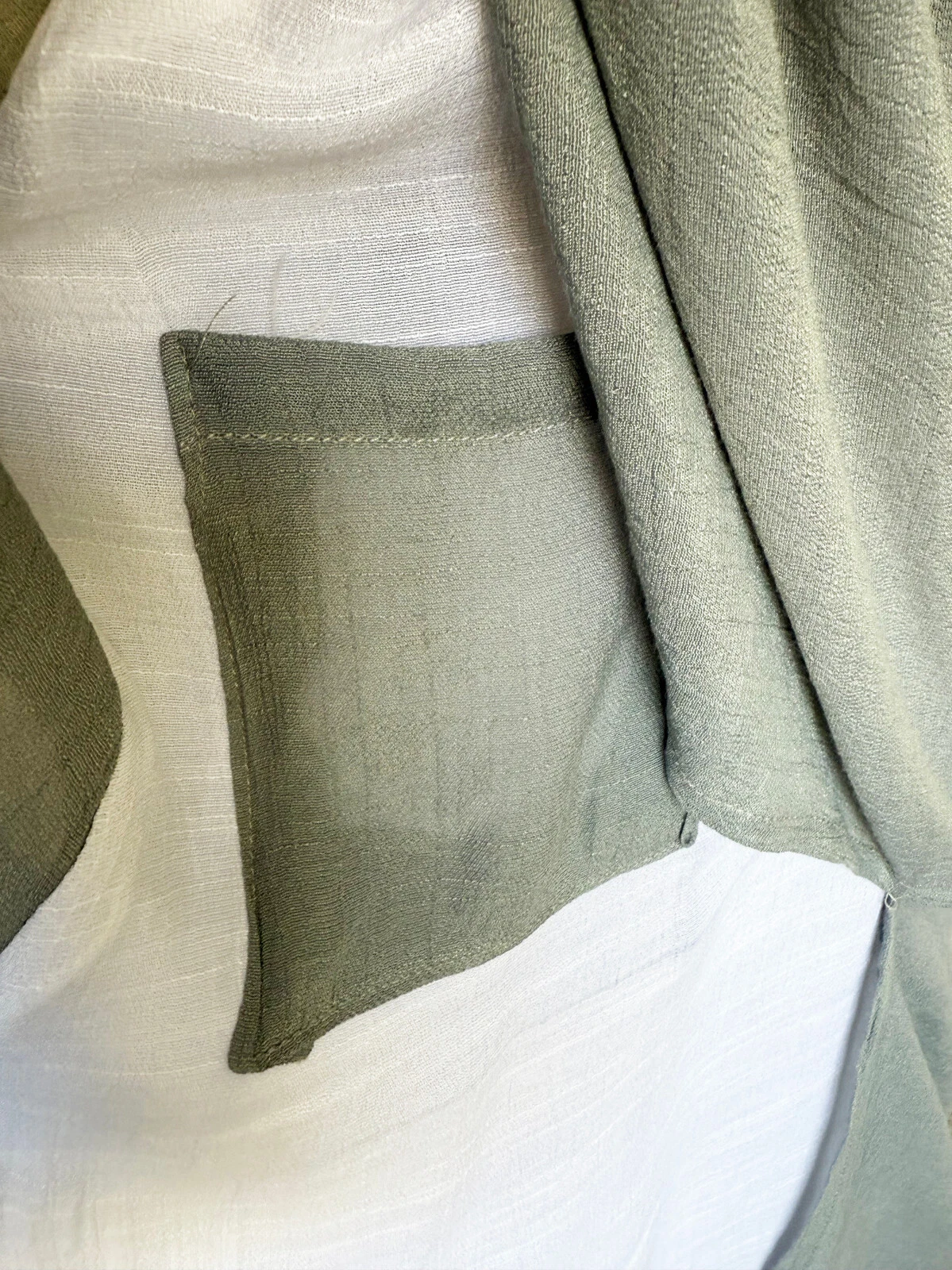 UNDERCOVER IL GUARDAROBA BAMBÙ TASCA SEGRETA ABITO LUNGO DUE STRATI GRIGIO E BIANCO M L