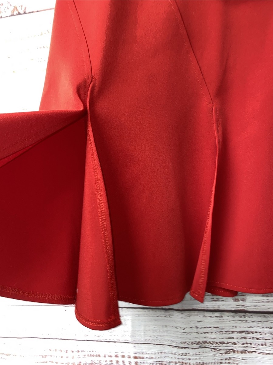 Chula Red Skirt Size 8 Split Seams WS-79 | eBay