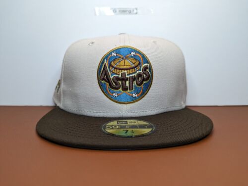 ECAPCITY 59FIFTY Houston Astros 1986 Astrodome White Stone Walnut Blue UV 7 3/8 - Picture 2 of 7