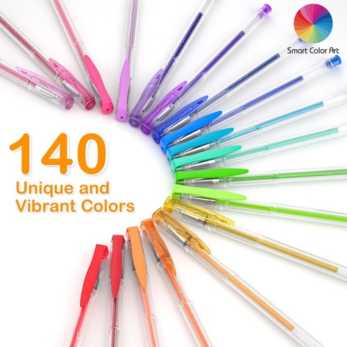 Set completo di penne gel 140 colori - perfette per disegnare, scrivere e colorare - Foto 5 di 9