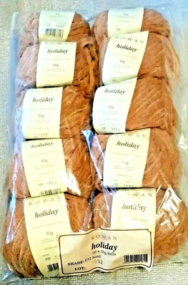 10 skeins ROWAN HOLIDAY YARN, 50g, 032 Sand, 86% cotton, SEALED PKG