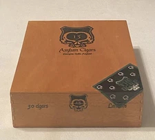 ASYLUM 13 - LANCEROS - Wooden Cigar Box w/ Removable Lid “EVERYONE SEEKS ASYLUM”