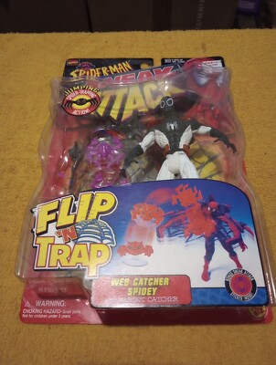 Spider-Man Sneak Attack - Flip N Trap - Web Catcher (Negative Zone) Spidey 1998