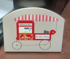 CATS MEOW FRESH AND HOT POPCORN CART (Retired) NEW
