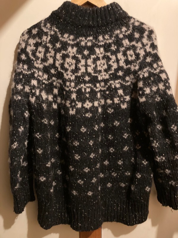 Toast Fairisle Yoke flecked Donegal Wool Alpaca Jumper Sweater eBay