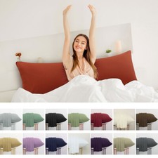 Set of 2 Body Pillow Cover Envelope Closure Microfiber Body Pillow Pillowcases