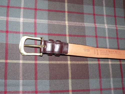 COACH Women’s English Calfskin Belt, Mocha, Style# 8100, Size 32. - Picture 5 of 6