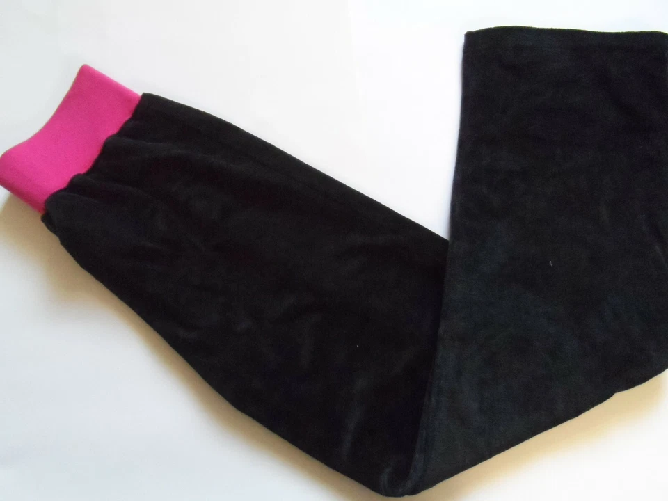 Pantalones de terciopelo Route 66 para niñas - negro/rosa, talla: 14/16 (PO) Foto 4 de 4