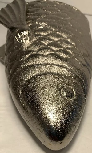 Koi Fish~Cast Aluminum~ Wall Mount Art~Front Half Of Koi Fish~Perfect For Cabin - Picture 11 of 11