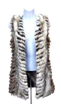 DayTrip Faux Fur Vest Size Small Fully Lined Very Nice Multi Color