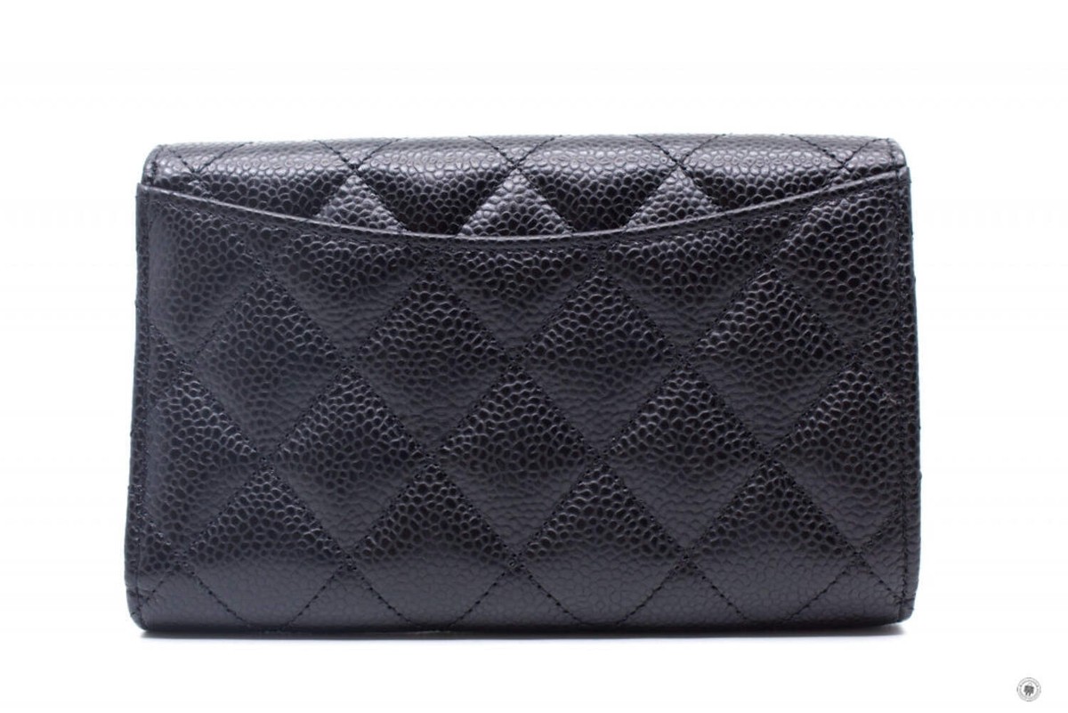 小物 CHANEL A26710 NEW Chanel AP0232 Y01864 Classic Flap Wallet Black / C3906