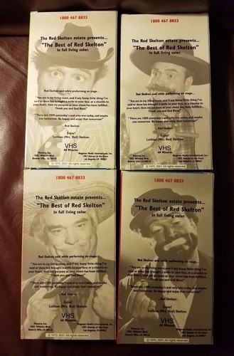 Red Skelton - Best of Red Skelton Vol. 1-4 including Christmas Special VHS VG+ - Imagen 2 de 3