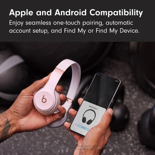 Neu Dr. Dre's Solo 4 Wireless Bluetooth On-Ear-Kopfhörer - Pink/Schwarz/Blau - Bild 6 von 22