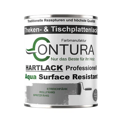 CONTURA Tischplattenlack Tisch Klarlack Thekenlack Treppenlack Holz Möbellack Seidenmatt