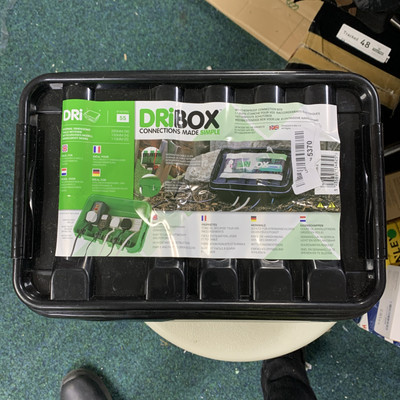 Wetterfeste Elektrobox für draußen - Dribox schwarz - Medium