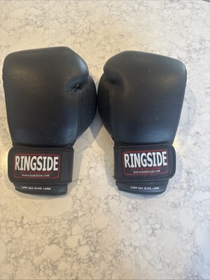 Ringside Gel Shock Safety Boxing Sparring Gloves Black/Gray 16 oz.