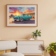 56'Thunderbird Digital Download Wall Art | Printable Wall Art | Digital Download