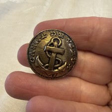 Vintage kotwica i guzik linowy Canal De Vieux