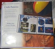 Creative Memories Circle Patterns for Cutting Set of 3 with Sizing Template NEW