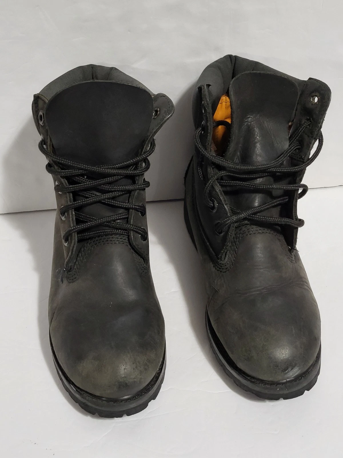 Timberland Premium 6 in stivale impermeabile nero nabuk taglia giovane 6M