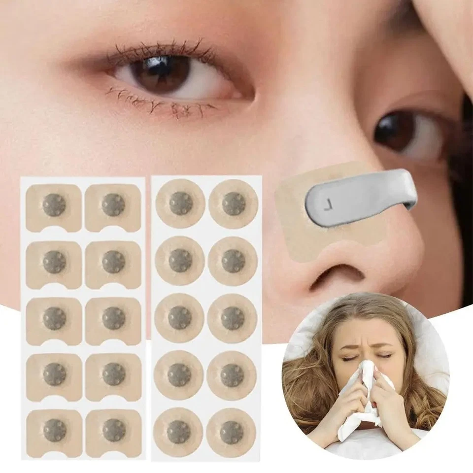 100pc Magnetic Nasal Breathing Nose Dilators Starter Kit Nasal Strips Nasal Clip - Image 2 of 4