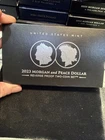 2023 Morgan & Peace Dollar Reverse Proof Two-Coin Set In OGP with CoA
