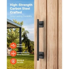 Barn Door Handle, 12.6 in Rustic Fence Gate Handle, Rust-Resistant Coating, Heav