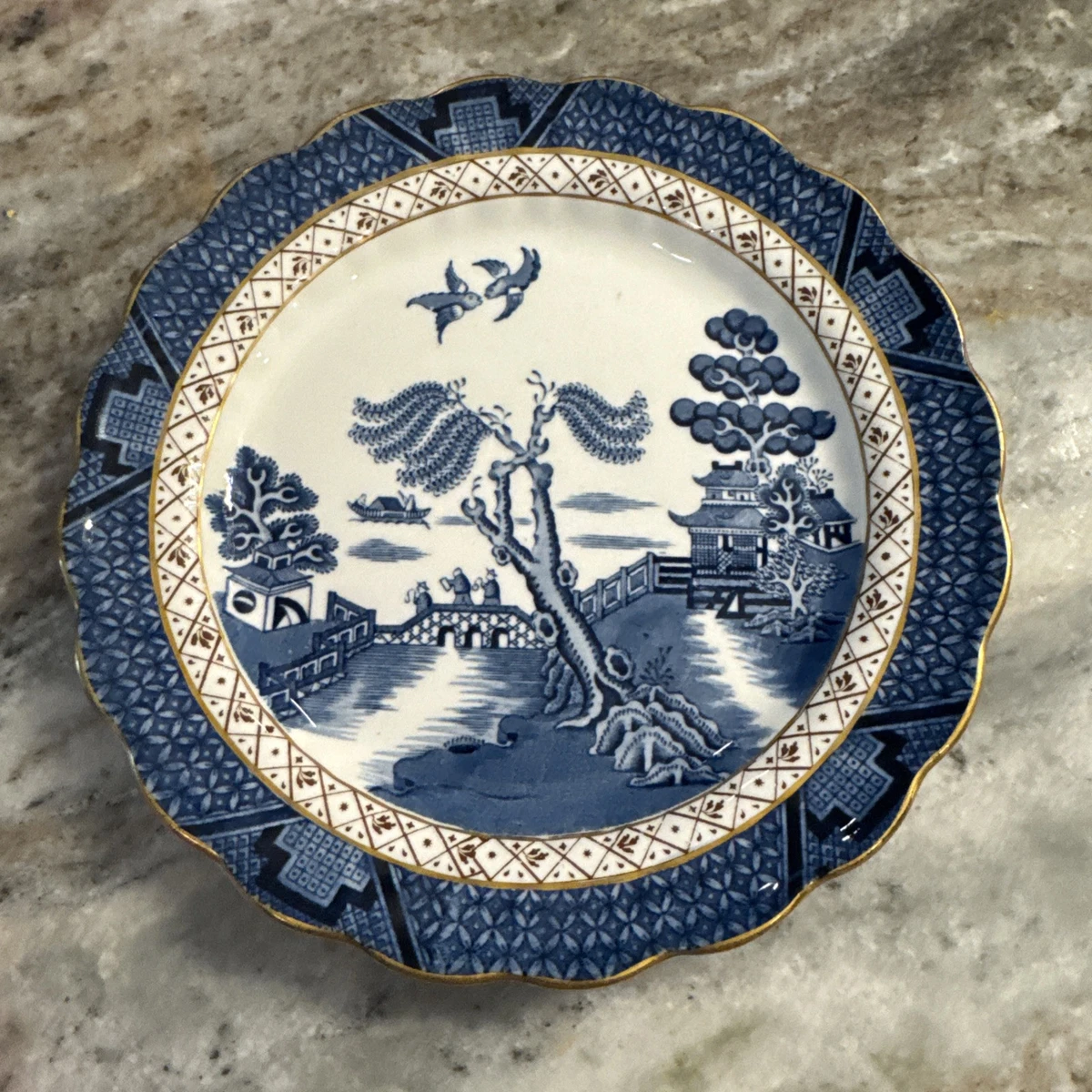 【廃盤】Booth’s リアルオールドウィロー ボウル 16cm 5枚 英国製 BOOTHS（ブース社）のリアルオールドウィロー(Real Old Willow )、英国