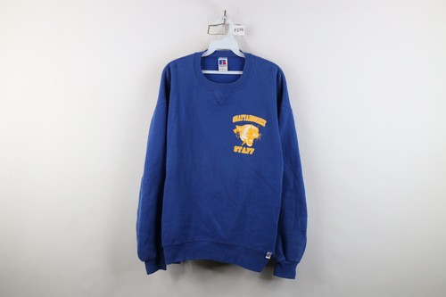 Vtg 90s Russell Athletic Mens Large Faded Chattahoochee Crewneck Sweatshirt USA