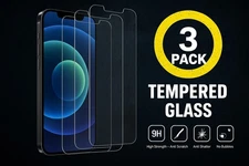 3X Tempered Glass Screen Protector For iPhone 17 16 15 14 13 12 11 Pro Max XR