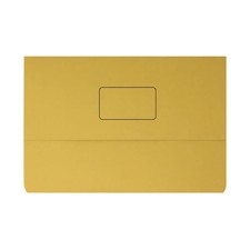 Image of Document Wallet 220gsm Foolscap Yellow (Pack of 50) 45919EAST