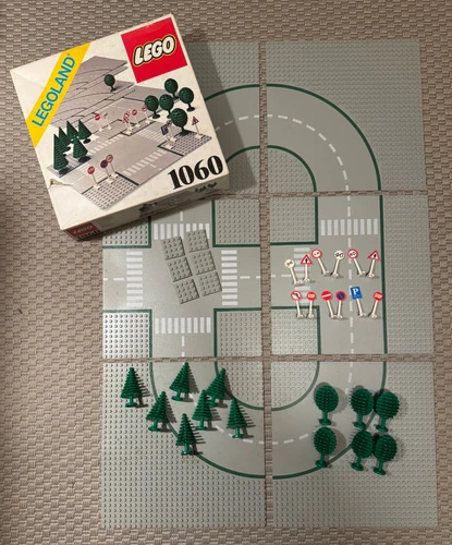 Lego Legoland 1060 Road Plates and Signs Complete Set 1981 Dacta Single Owner