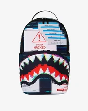 Sprayground Hacked Shark DLXR B7410 Unisex Large Multi Top Handle Backpack GBS97