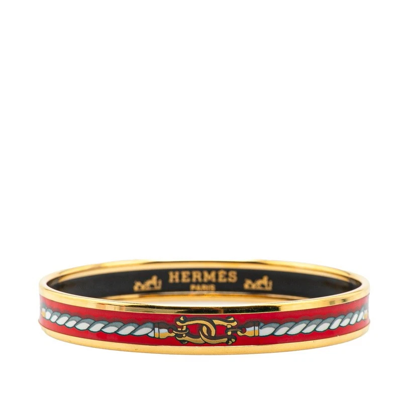 HERMÈS Y0705 Bracciale Hermes Smalto Cloisonne Placcato Oro Multicolore Usato