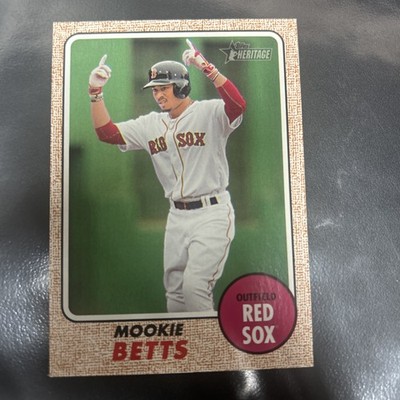 2017 Topps Heritage Action Image Mookie Betts Red Sox 428