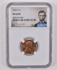 MS66 RD 1942-D Lincoln Wheat Cent NGC Special Label *9125