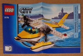 LEGO City 3178 SEAPLANE 100% Complete with Minifigure and Instructions RARE