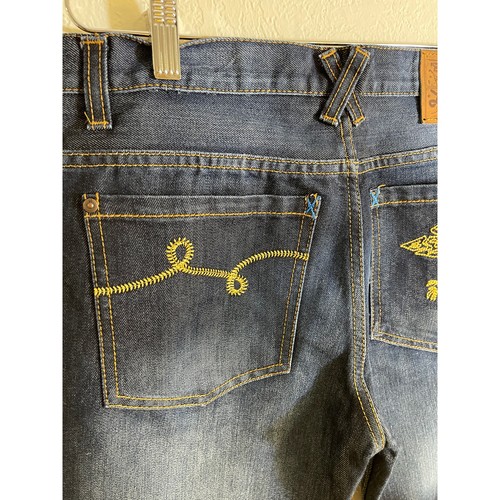 LRG Lifted Research Group Boys Size 20 (32" Waist) Blue Straight Leg Denim Jeans - Picture 3 of 9