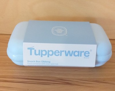 Tupperware A156 Maxi Twin Box ECO Sandwich-Box Oyster Brotdose hellblau NEUWARE