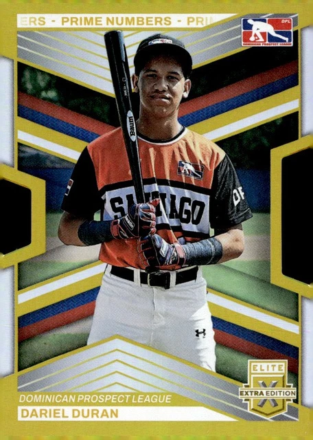 2023 Elite Extra Edition Dariel Duran Prime Numbers Gold Die Cut 1/10