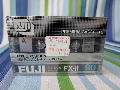FUJI FX II 90 TYPE II BLANK CASSETTE TAPE JAPAN SEALED BIN31