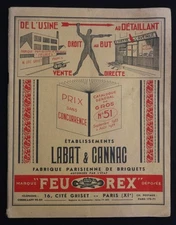Catalog 1933 LABAT & CANNAC pipe lighter Feurex Thorens Kodak Muguette lighter