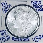 1881 S BU UNCIRCULATED MORGAN SILVER DOLLAR AUTHENTIC U.S.MINT FREESHIPPING 4344