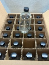 24 X QORPAK GLC-02214 8OZ, 240ML SAFETY COATED BOTTLES