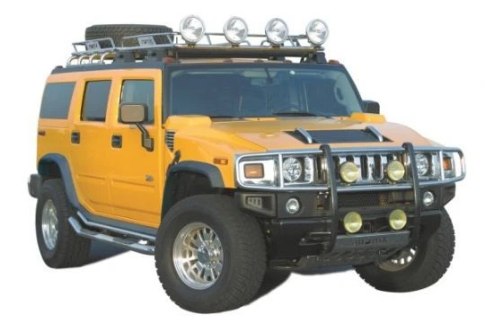 Street Scene para Hummer H2 Sport 2003-2009 guardabarros llamaradas estilo borde Foto 2 de 4