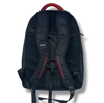 Titleist Professional Backpack Black Red Golf Travel Commuter