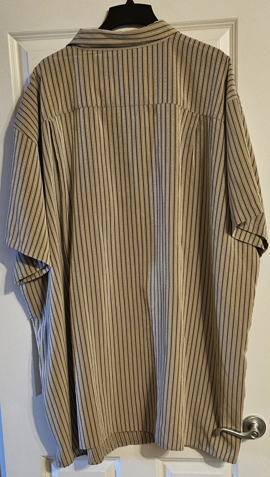 Camisa informal de manga corta con botones George Foreman para hombre talla 6X Foto 2 de 4