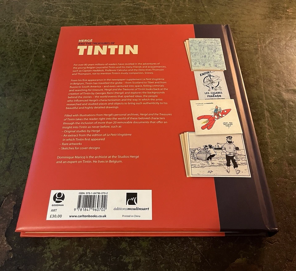 Hergé and the Treasures of Tintin Hardcover Dominique Maricq - Image 3 of 4